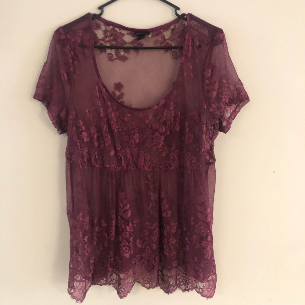 Sexy torrid lace top